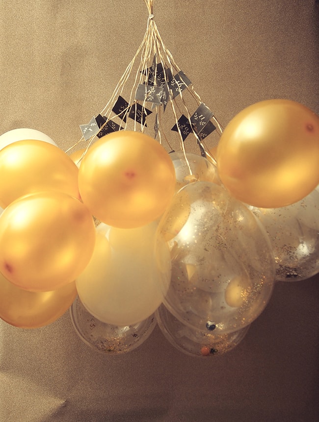 ballons calendrier de l'avent