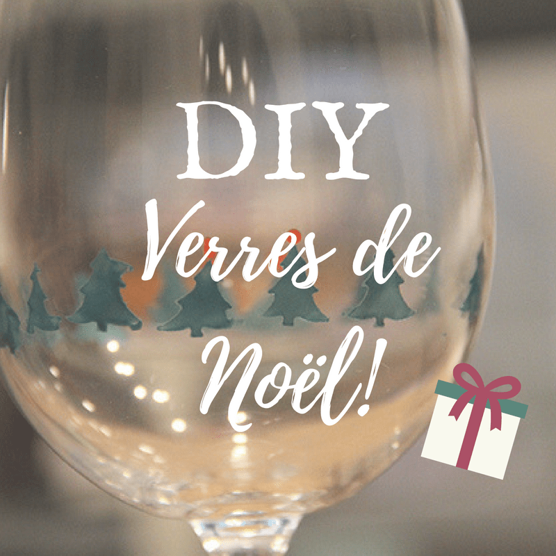 DIY verres de noel