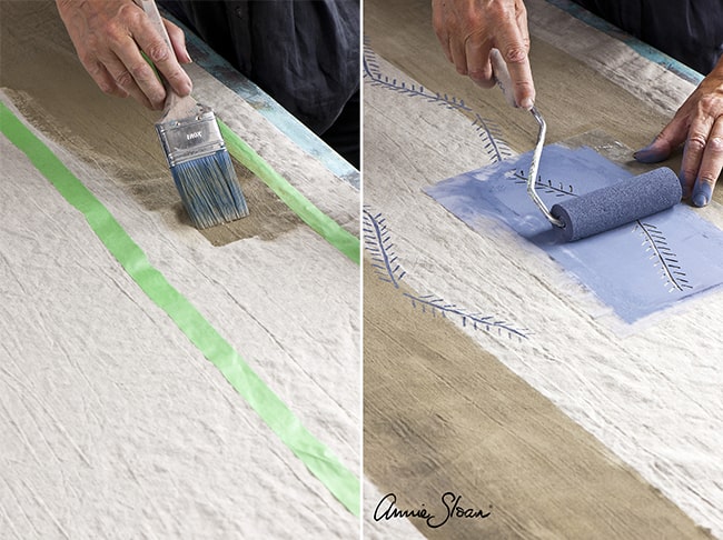 les techniques de peinture sur tissus avec la Chalk Paint Annie Sloan