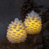 2 Pommes de pin lumineuse CLARA - 10 cm 1 2 Pommes de pin lumineuse CLARA - 10 cm