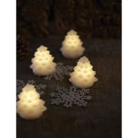 4 sapins lumineux CARLA - 7cm