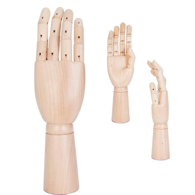 Main articulée en bois 1 Main articulée en bois