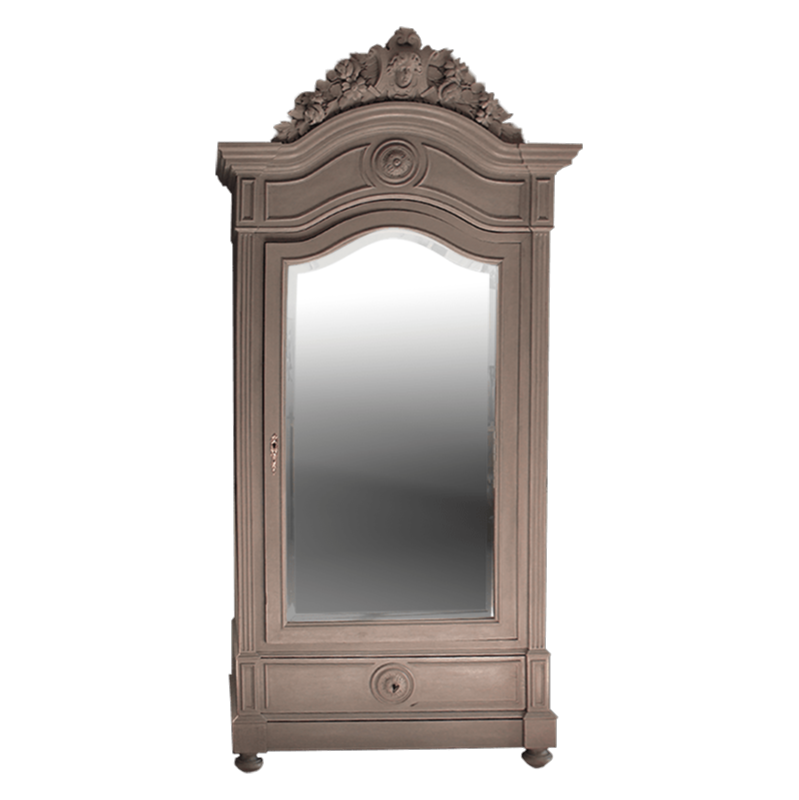 Armoire à glace une porte patinée main - La Fée Caséine