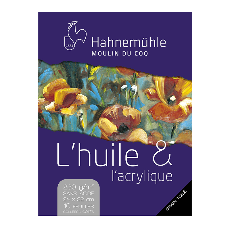 Bloc pour huile et acrylique