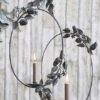 couronne bougeoir en zinc pour noel