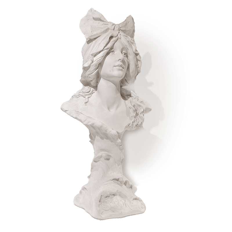Plâtre buste femme "Sur mer"