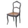 Chaises gris cendré relookée par La Fée Caséine