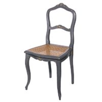 Chaises gris cendré relookée par La Fée Caséine