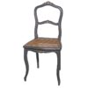 Chaises gris cendré relookée par La Fée Caséine