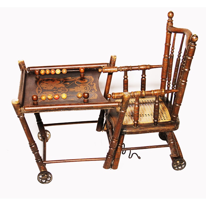 chaise-haute-enfant-1900-la-fee-caseine-min Chaise haute 1900 pour enfant, entièrement patinée à la main par La Fée Caséine