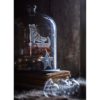 Cloche de verre avec plateau bois BELLA