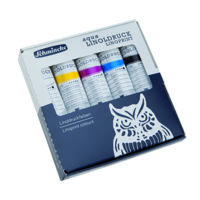 Coffret de couleurs pour linogravure 5 couleurs assorties de 20ml coffret carton