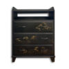 Commode 3 tiroirs motif japonais 1 Commode 3 tiroirs motif japonais