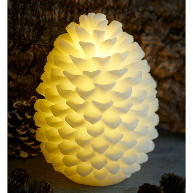Pomme de pin lumineuse CLARA 18cm 1 Pomme de pin lumineuse CLARA 18cm