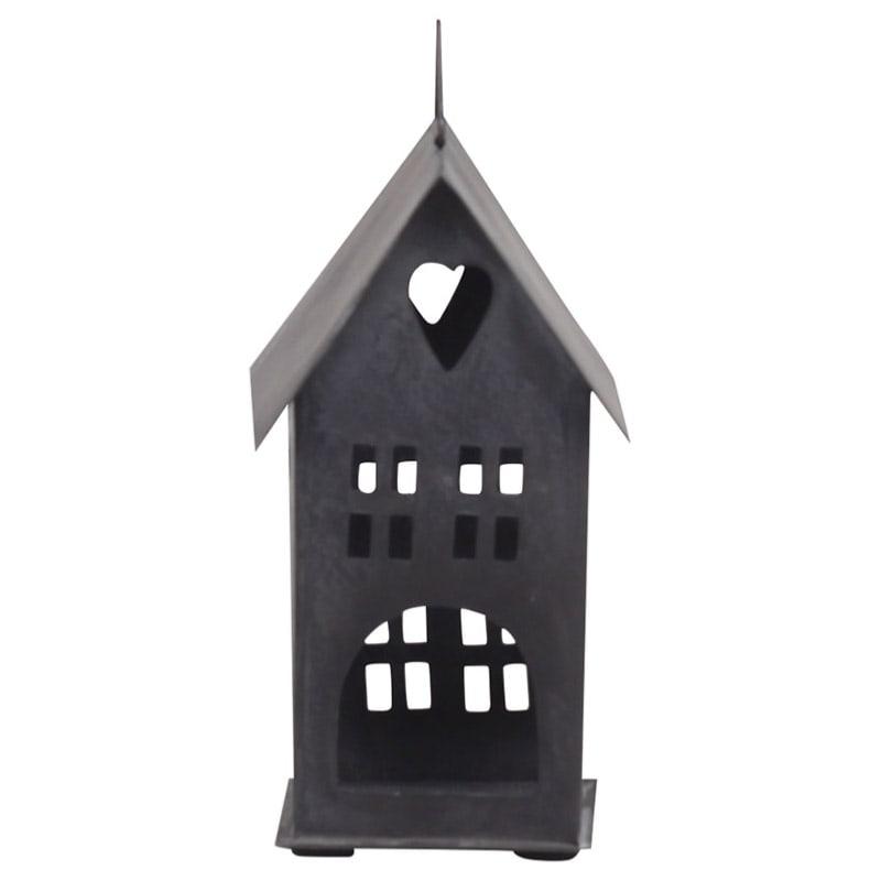 Maison photophore en fer 16cm