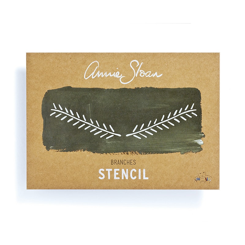 pochoir Annie Sloan pour relooking de meuble à la Chalk Paint