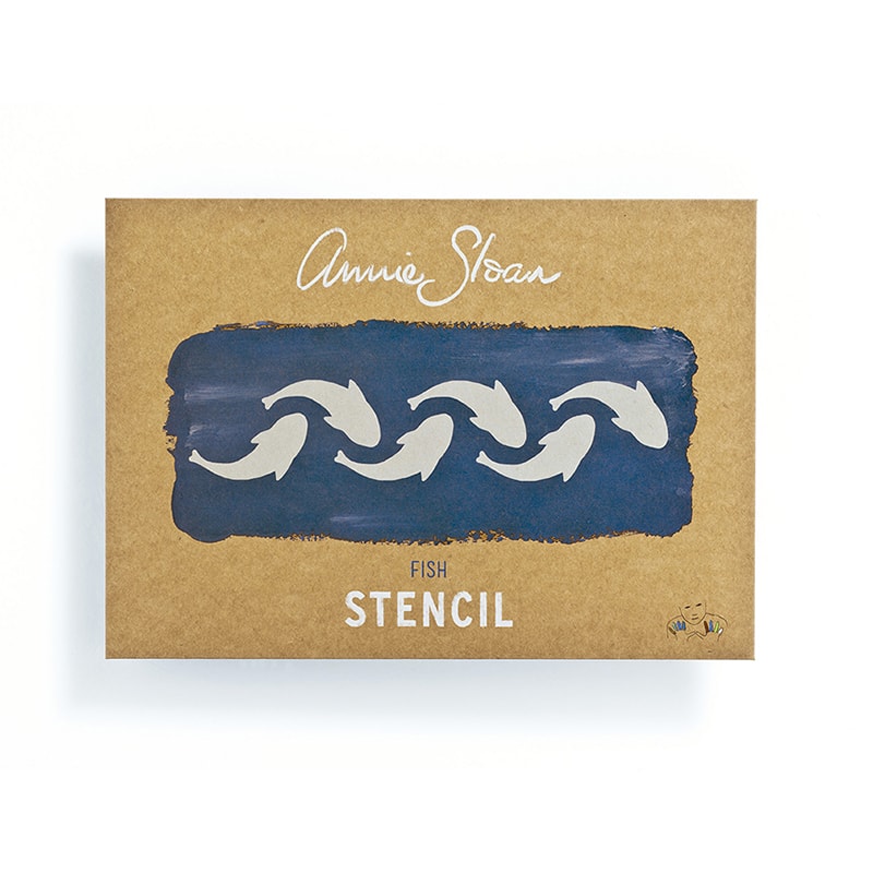 pochoir Annie Sloan pour relooking de meuble à la Chalk Paint