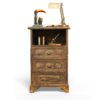 relooking d'une table d'appoint avec la technique de la fausse rouille. Pièce unique de La Fée Caséine peinte avec la Chalk Paint Annie Sloan