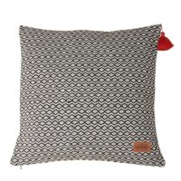 Housse de coussin losanges bleu gris GUSTAV