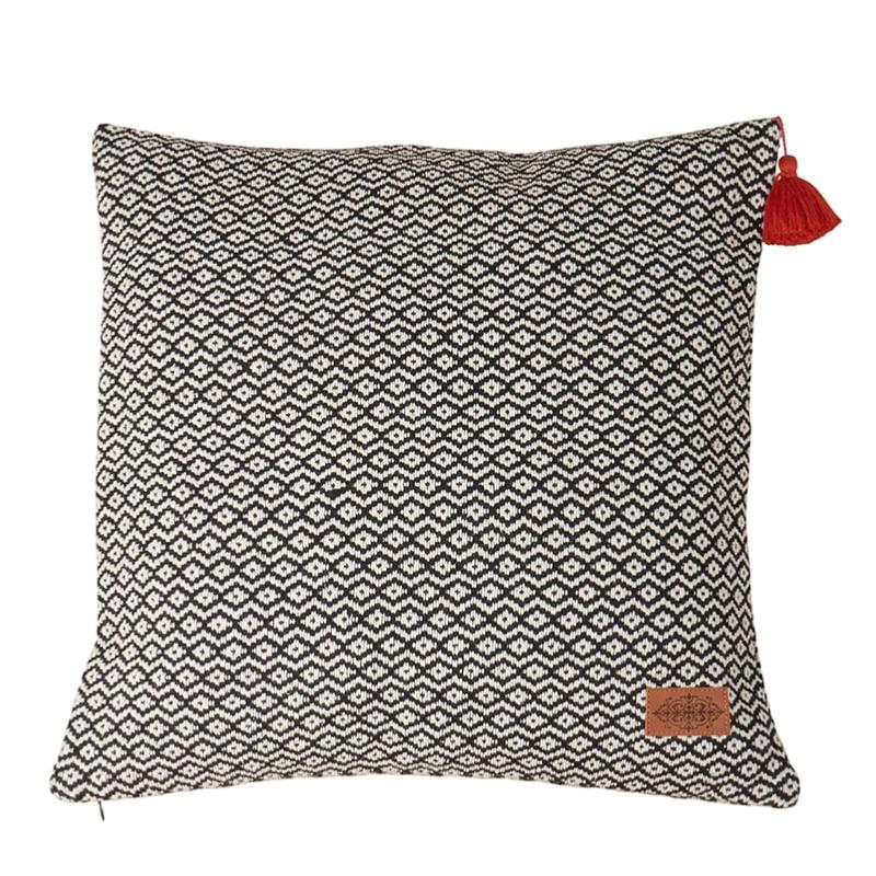 Housse de coussin losanges bleu gris GUSTAV