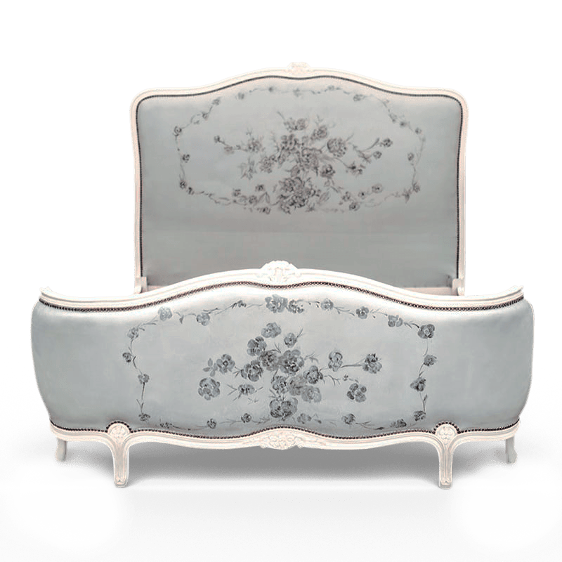 lit corbeille relooké par La Fée Caséine avec la Chalk Paint Annie Sloan