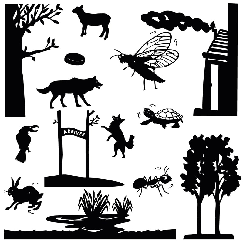 pochette-histoires-fables-de-la-fontaine-enfant-cadeau-la-fee-caseine-min Silhouettes de la pochette à histoires Les fables de La Fontaine