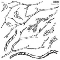 tampon branches & vines Iron Orchyd Design