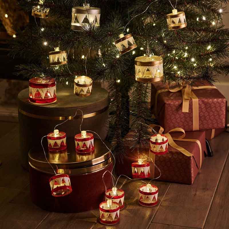 guirlandes-noel-tambours-led-min guirlandes lumineuses de tambours rouges et dorés à LED