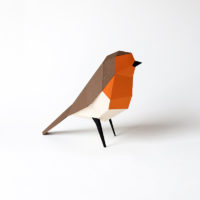 rouge-gorge origami 3D