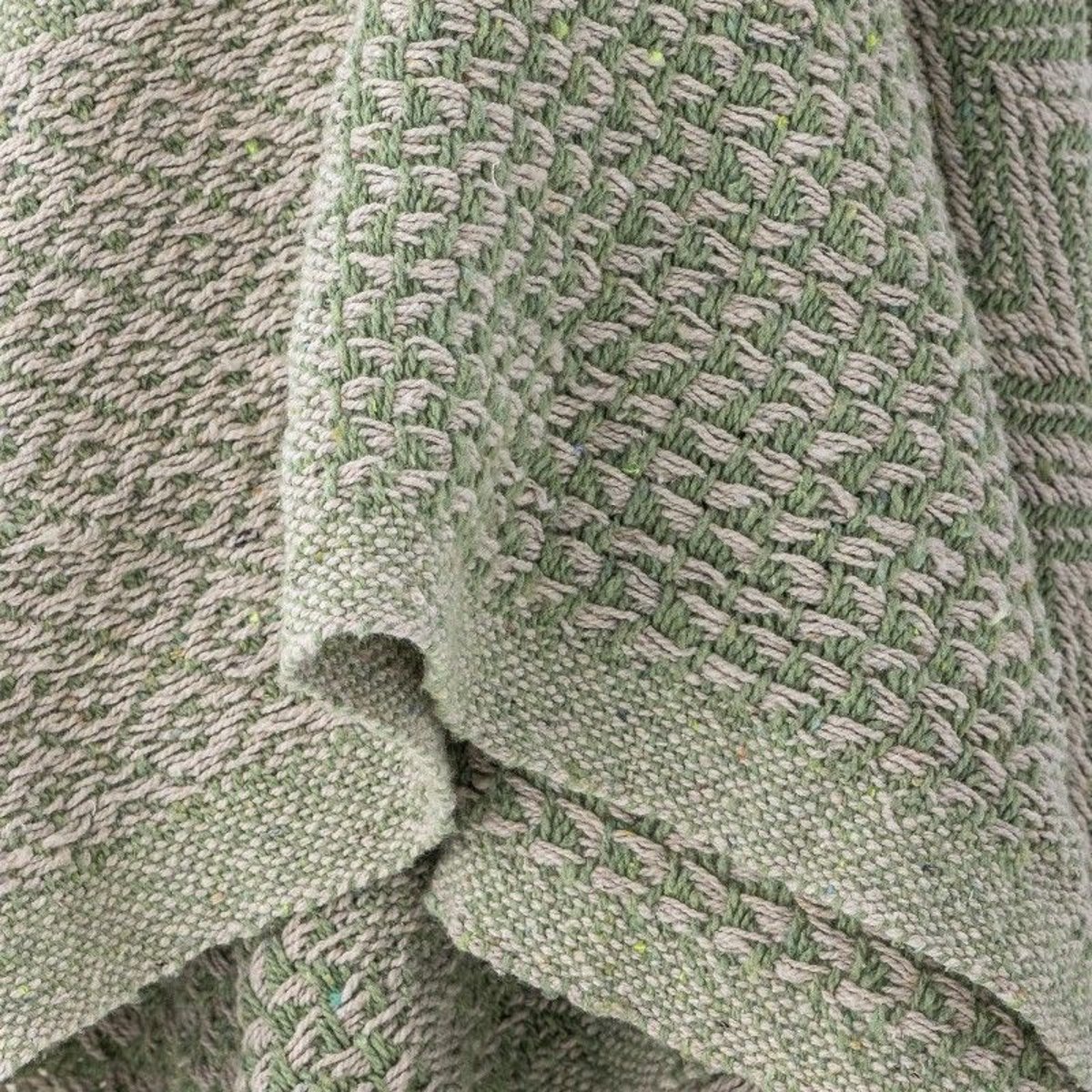 plaid vert et blanc detail