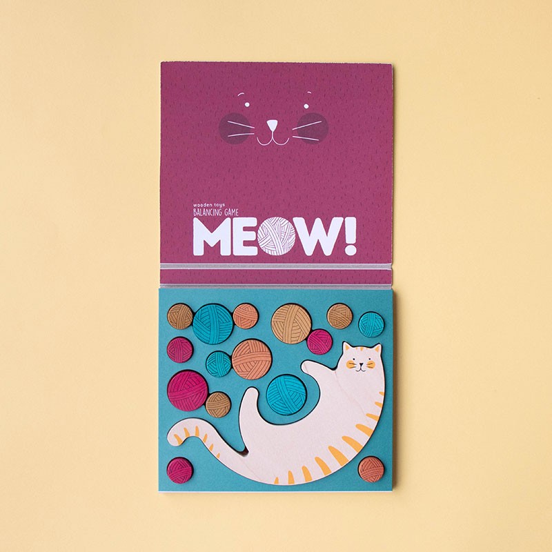 jeu en bois londji Meow!