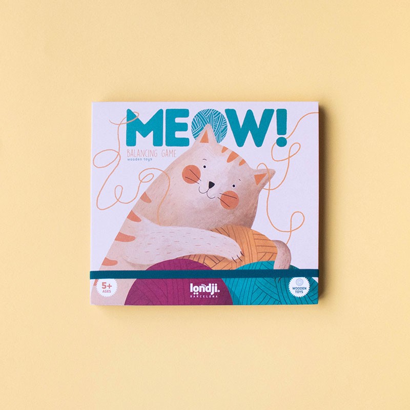 jeu d'équilibre en bois Meow!