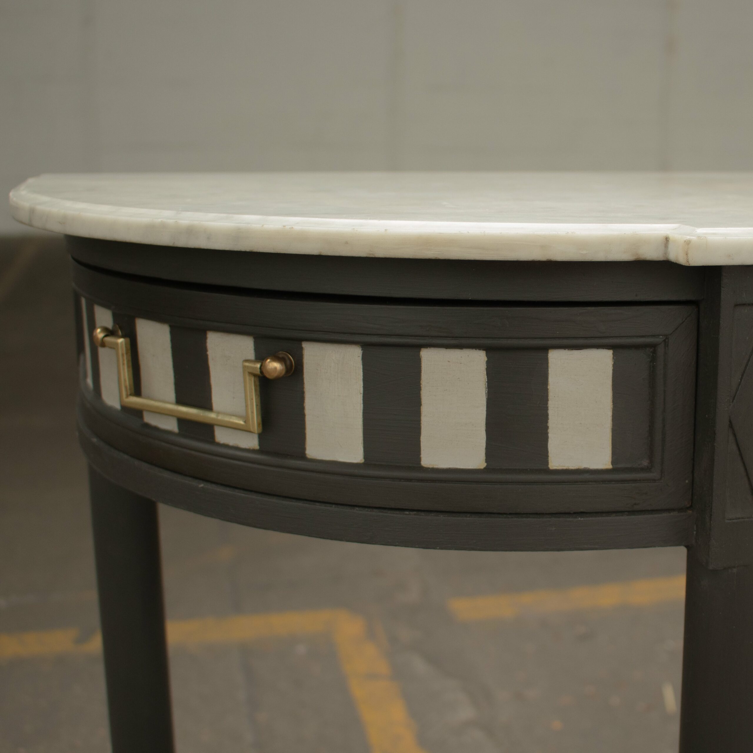 console plateau marbre detail
