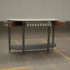 console platreau marbre tiroirs